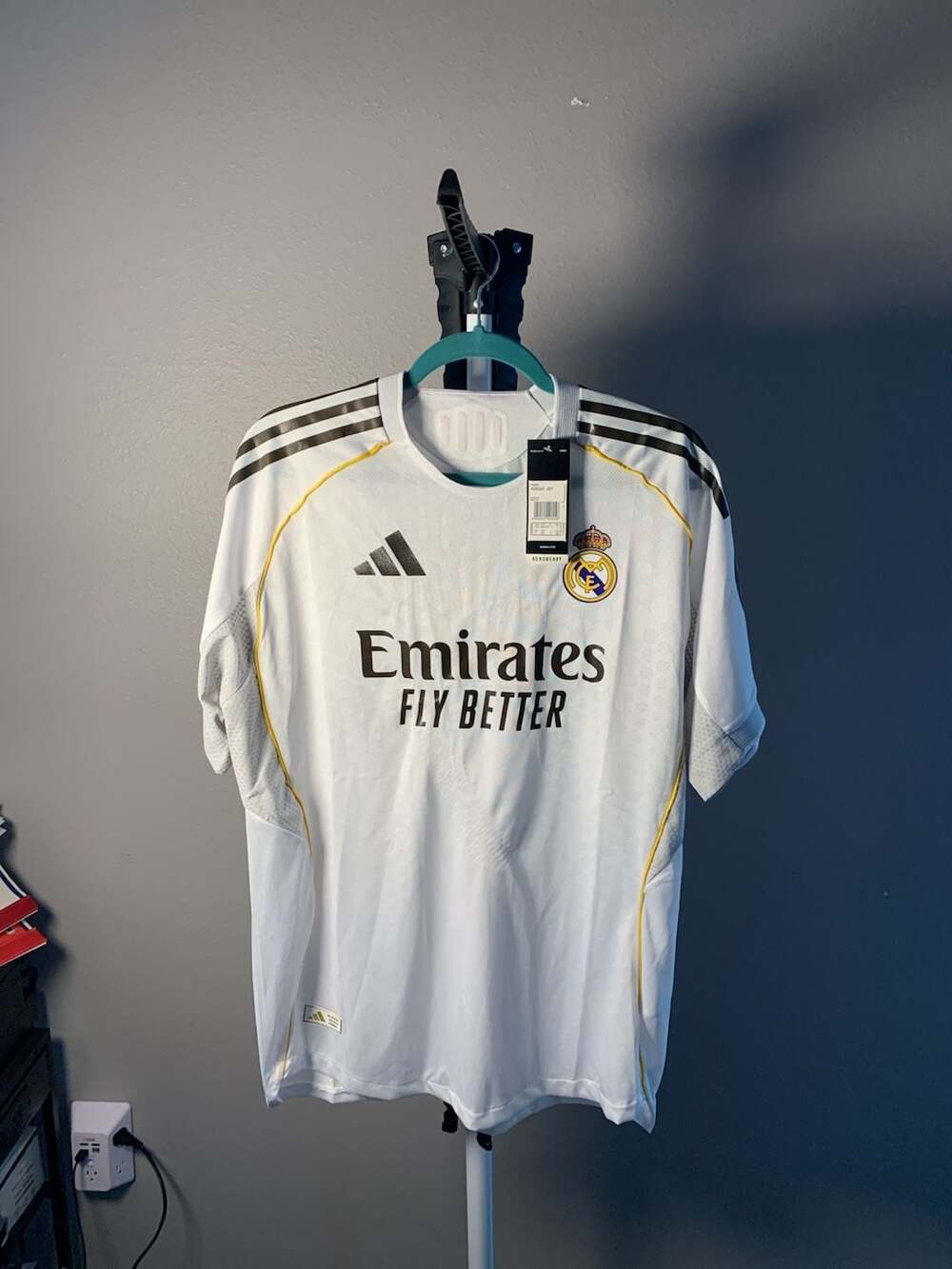 Adidas Real Madrid Vini Jr. 7 Home Jersey White 2XL NWT